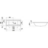 Ванна LAUFEN PRO 180х80 с гидромассажем 2.3295.1.000.621.1